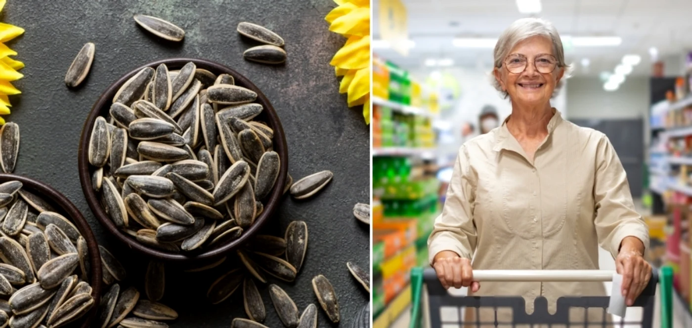 Reacția unei vârstnice la consumul românilor de semințe / Foto: Shutterstock
