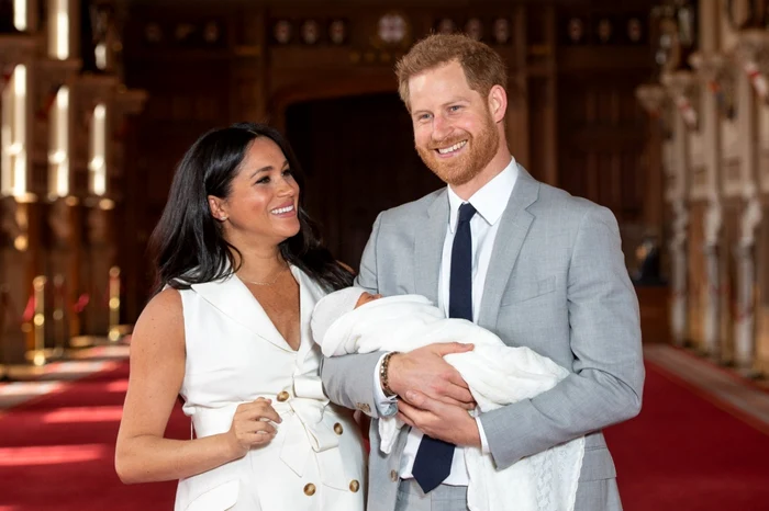 Meghan şi Harry, alături de primul lor copil FOTO Guliver/Getty Images