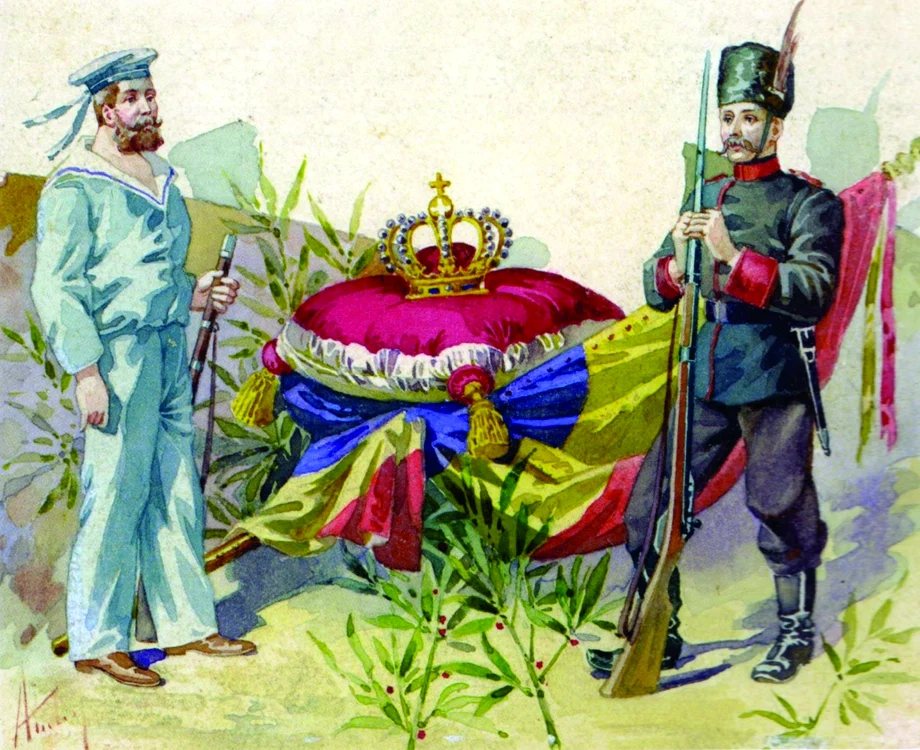 Theodor Aman, Coroana regală a României