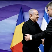 Marcel Ciolacu, alături de Benjamin Netanyahu FOTO: Twitter