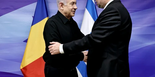 Marcel Ciolacu, alături de Benjamin Netanyahu FOTO: Twitter