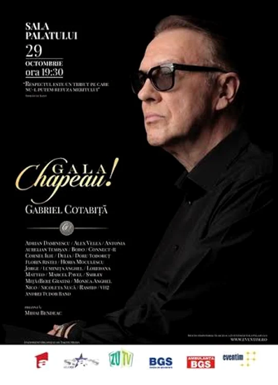 Gala Chapeau va avea loc pe 29 octombrie