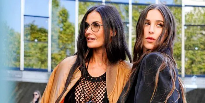 Demi Moore şi fiica sa, Scout Willis. Foto: Profimedia