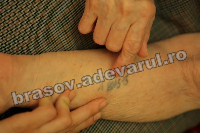 Numărul din lagăr al supravieţuitoarei Gotherer Piroska