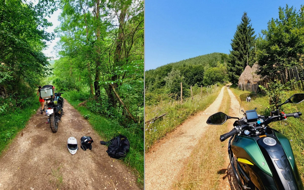 Fotografii publicate de turist de pe Via Transilvanica. 