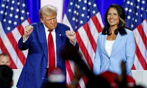 Trump si Tulsi Gabbard, foto GettyImages jpg