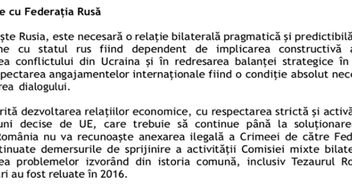 relatia cu rusia