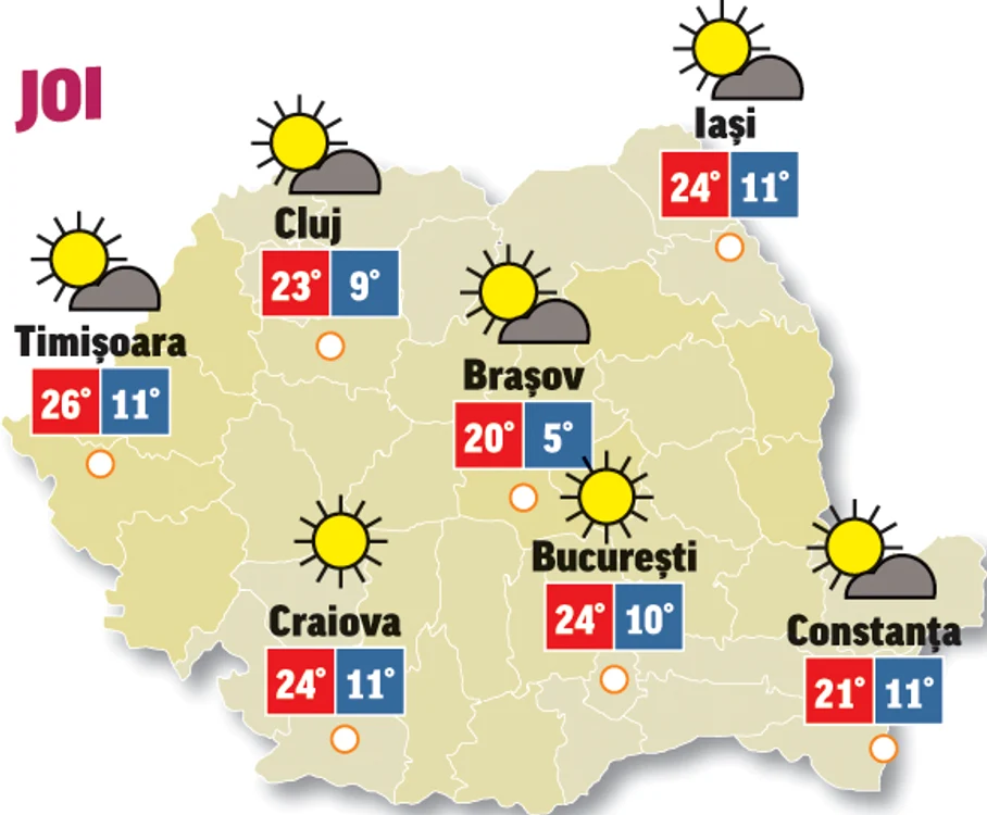 prognoza meteo 16 aprilie anunță că vremea va deveni mai caldă decât în mod normal la această dată