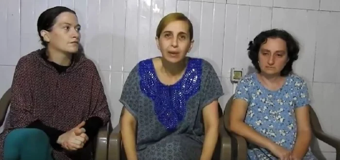 Femeile prezenate de Hamas drept ostatice. Foto Captură video X (Twitter)