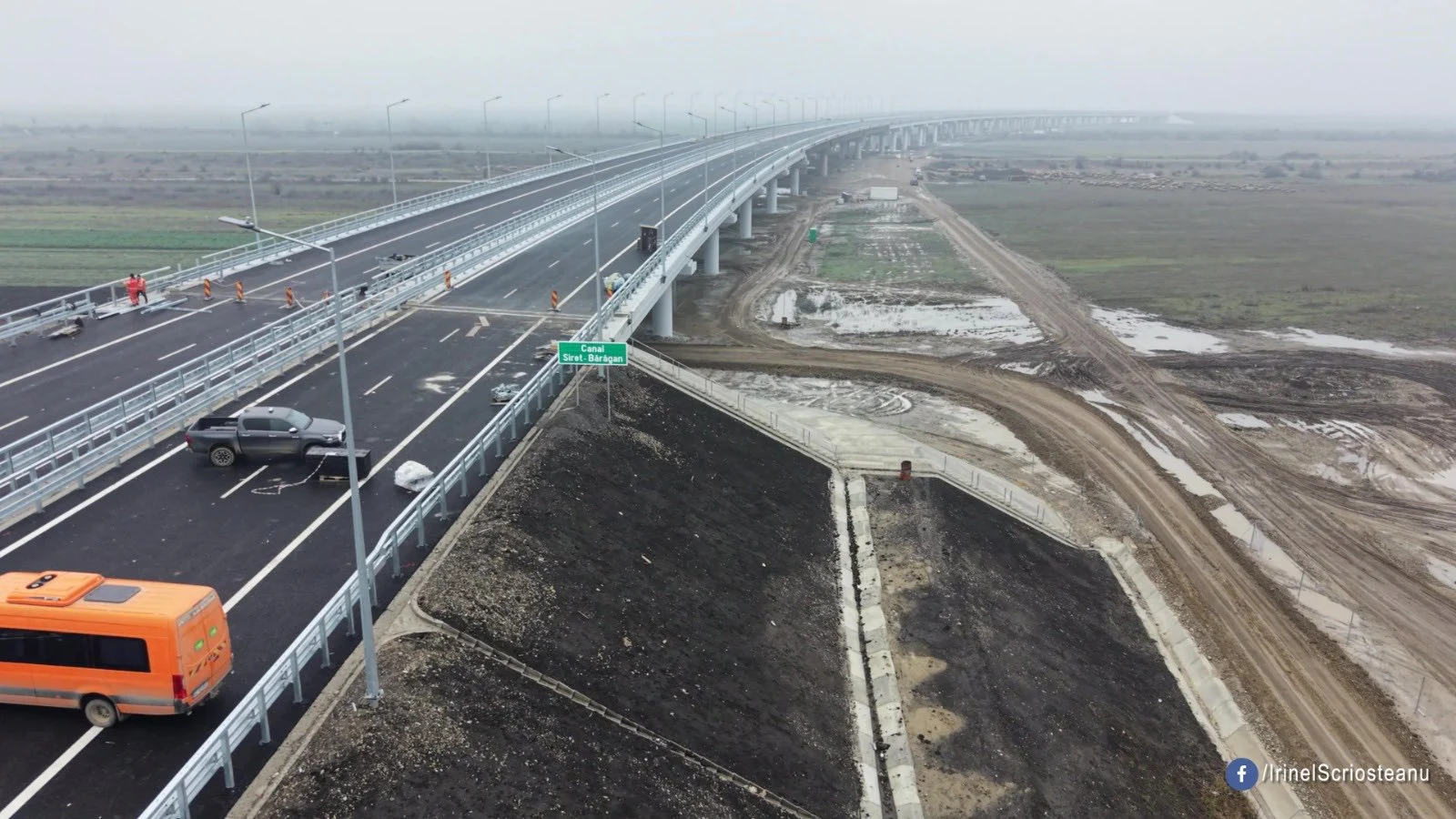 Încă un lot din Autostrada A7 aproape gata pentru darea în exploatare. Când se va circula pe tronsonul Focșani-Adjud Nord