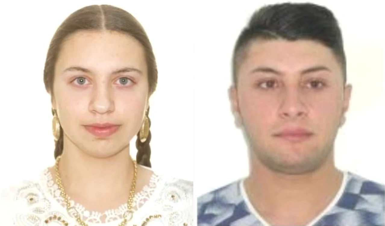 Luminița Carolea, copila răpită din Tălmaciu-Sibiu și prietenul de 23 de ani SURSA IPJ Sibiu