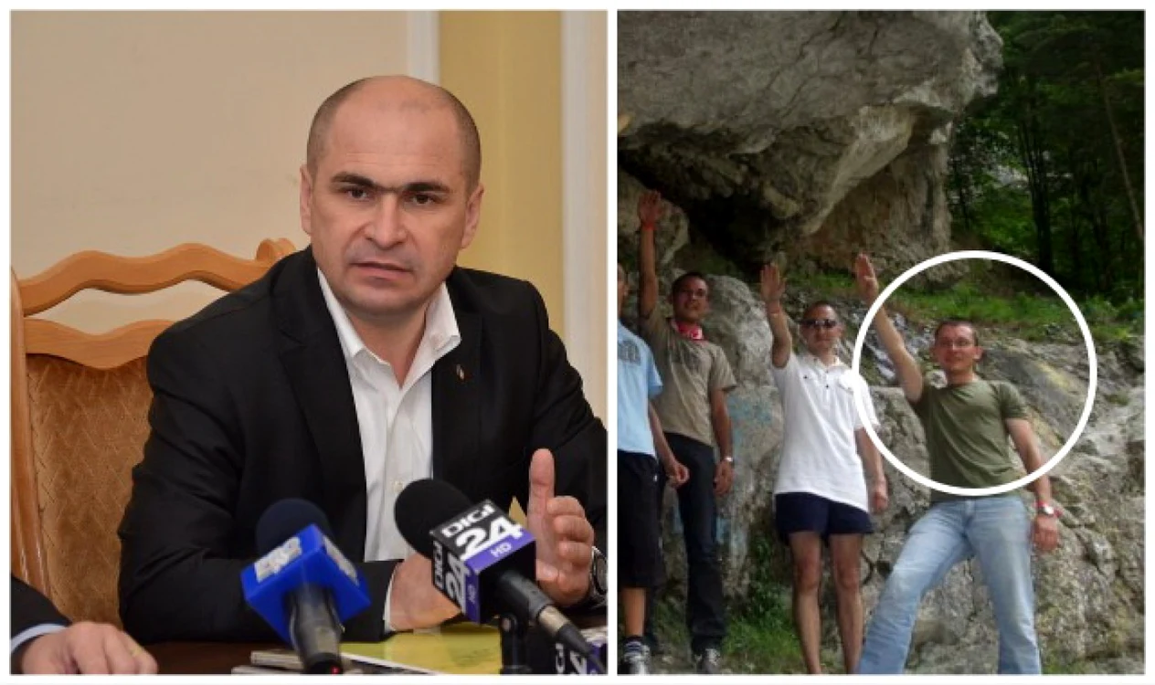 Liderul PPMT, Csomortanyi István, amendat de CNCD după ce a apărut făcând salutul nazist într-o fotografie, este noul consilier pe problemele minorităţilor al lui Ilie Bolojan FOTO: ebihoreanul.ro/Hi5 Bartha Bela