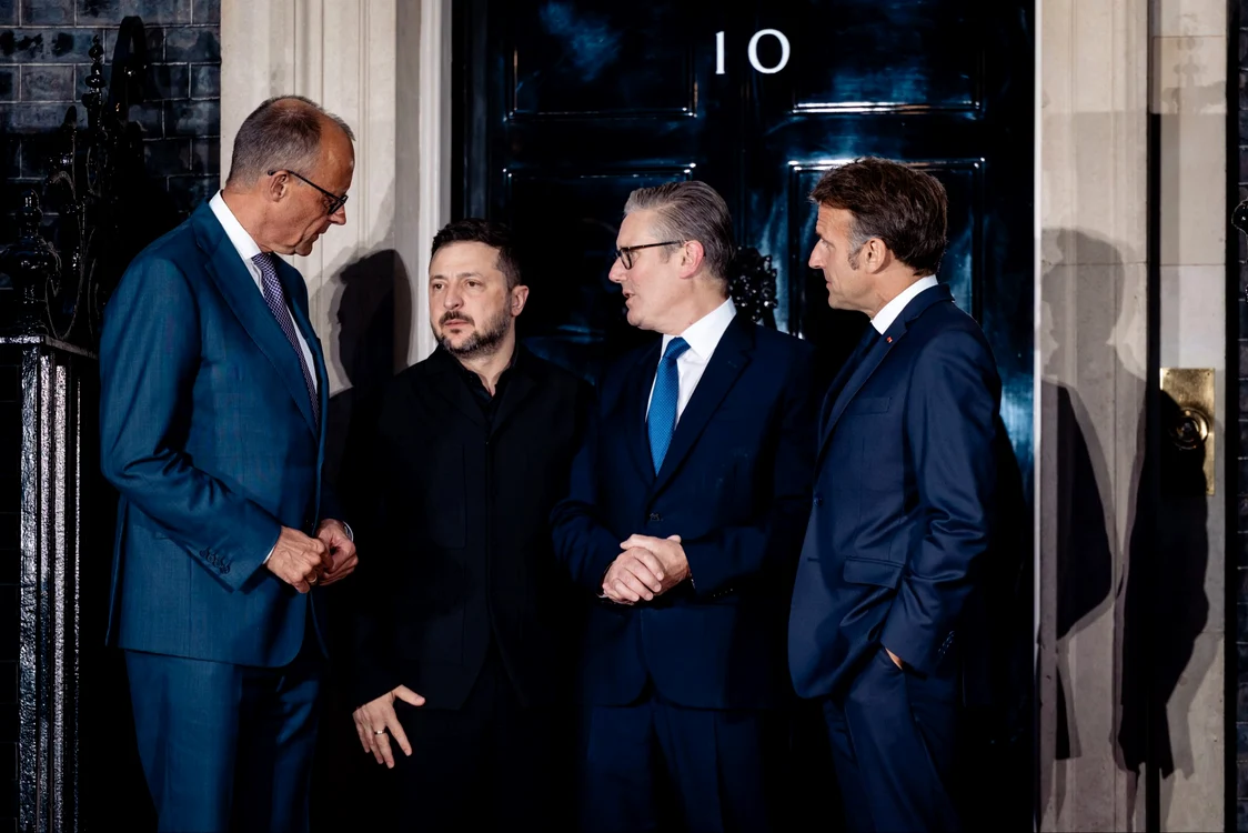 Merz, Zelenski, Starmer și Macron FOTO X / @bundeskanzler