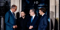 Merz, Zelenski, Starmer și Macron FOTO X / @bundeskanzler