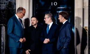 Merz, Zelenski, Starmer și Macron FOTO X / @bundeskanzler