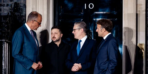 Merz, Zelenski, Starmer și Macron FOTO X / @bundeskanzler