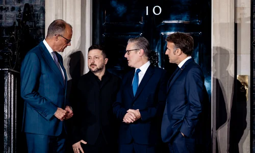 Merz, Zelenski, Starmer și Macron FOTO X / @bundeskanzler