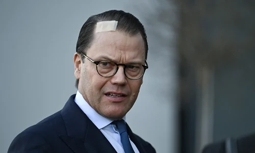 Prințul Daniel cu pansamentul pe cap   profimedia 0934308755 jpg