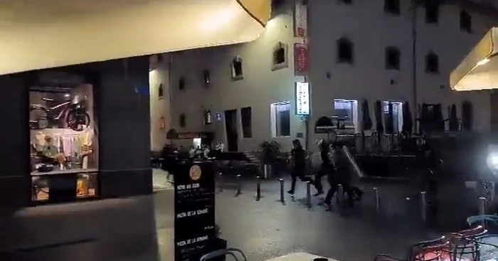 Protestul din Lausanne, Elveția FOTO Captură Twitter