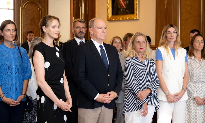 Albert și Charlene de Monaco, dezvelire de portrete, Foto Eric Mathon, Palatul Princiar 2 jpg