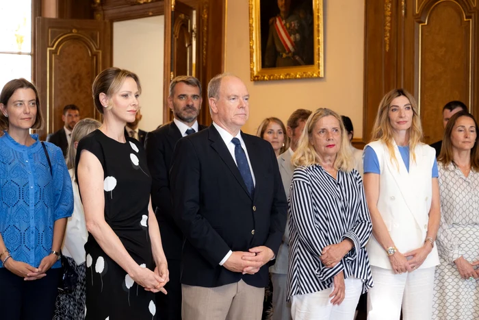 Albert și Charlene de Monaco, dezvelire de portrete, Foto Eric Mathon, Palatul Princiar 2 jpg