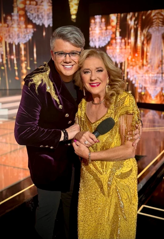 Fuego, duet cu Stela Enache la Revelionul TVR foto: arhiva personală 