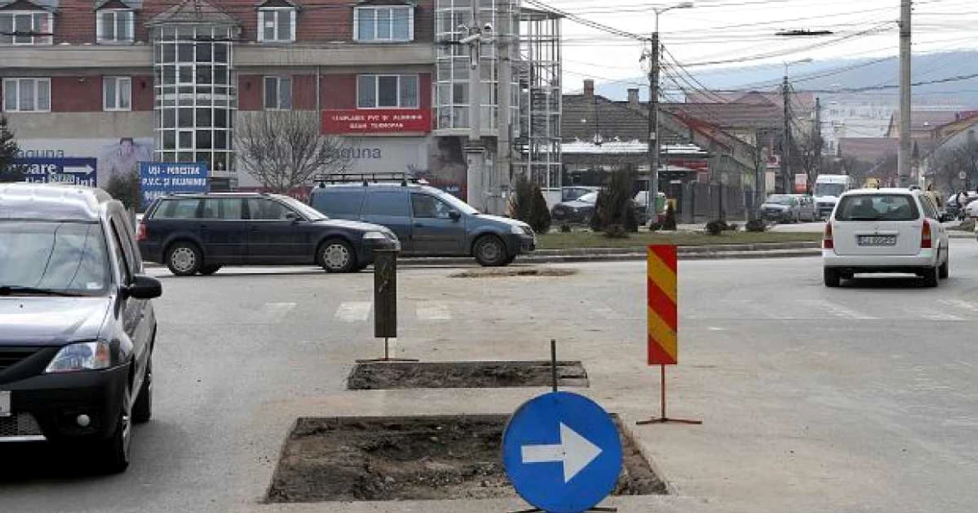 E.ON Gaz demarează lucrări pe strada Traian Moşoiu (foto arhivă Adevărul)
