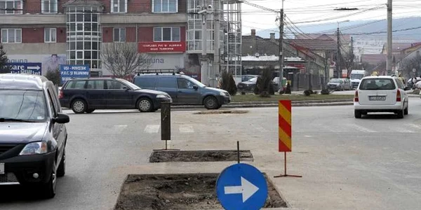 E.ON Gaz demarează lucrări pe strada Traian Moşoiu (foto arhivă Adevărul)