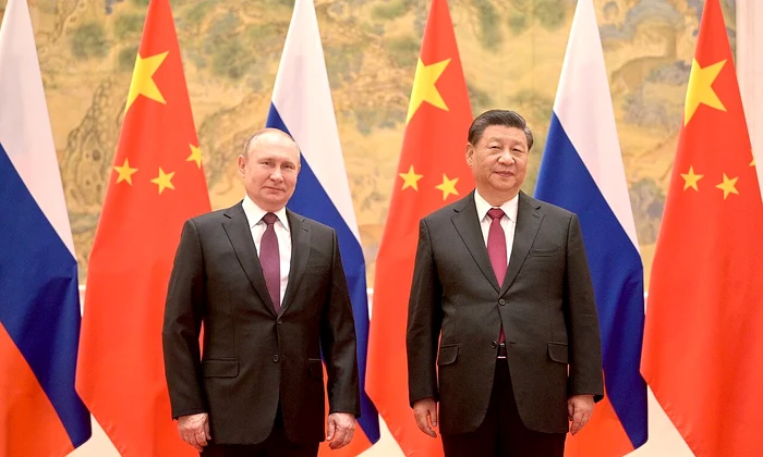 Vladimir Putin primit la Beijing de Xi Jinping, la 4 februarie 2022