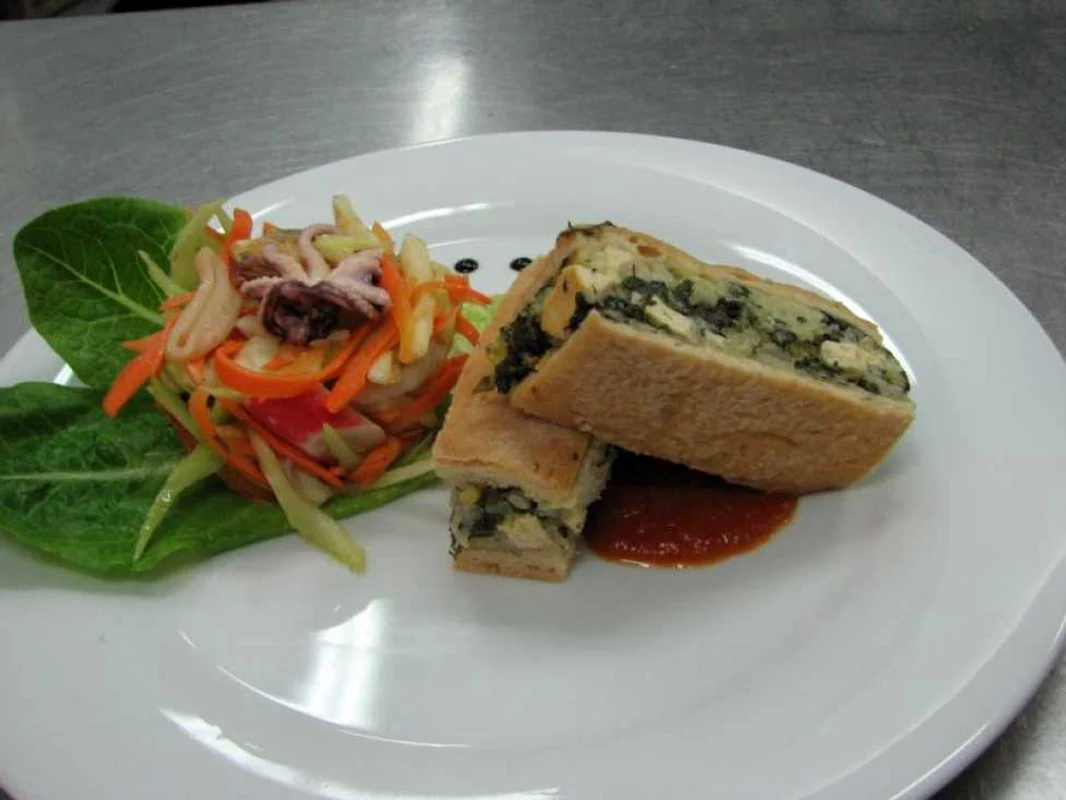 tarta cu leurda si branza tofu