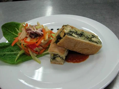 tarta cu leurda si branza tofu