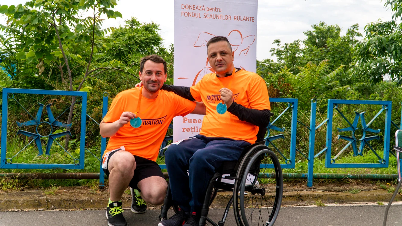 George Ivanof alături de bunul său prieten, George Ștefan FOTO Fundația Comunitară Galați