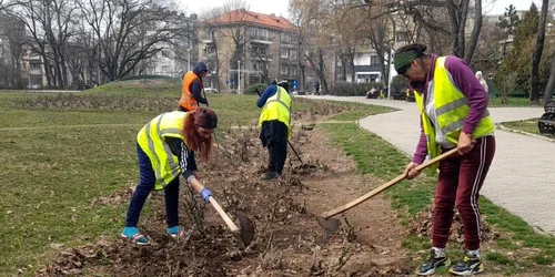 Curățenia de primăvară în parcurile din București FOTO facebook Nicușor Dan jpg