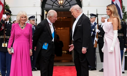 Charles, Trump, Camilla, Melania, dineul de stat, Profimedia (4) jpg