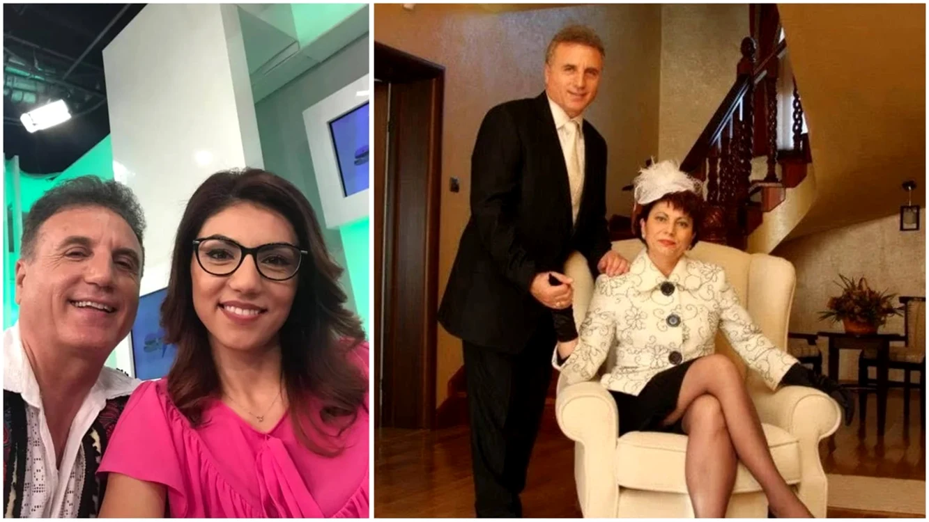 Constantin Enceanu, alături de fiica și soția lui.