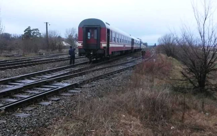 Trenul a rămas în Gara Lespezi, Iaşi FOTO Arhivă