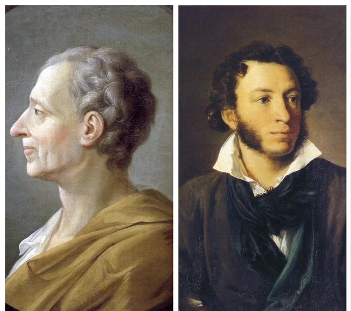 Montesquieu și Aleksandr Puşkin Foto: Wikipedia