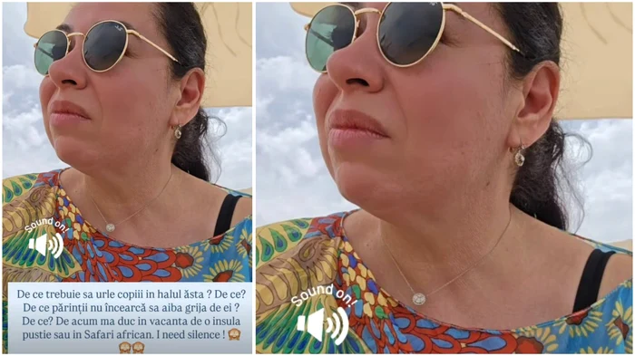 Mesajul Oanei Roman - Foto: Instagram