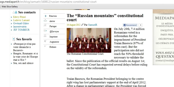 Site-ul francez Mediapart