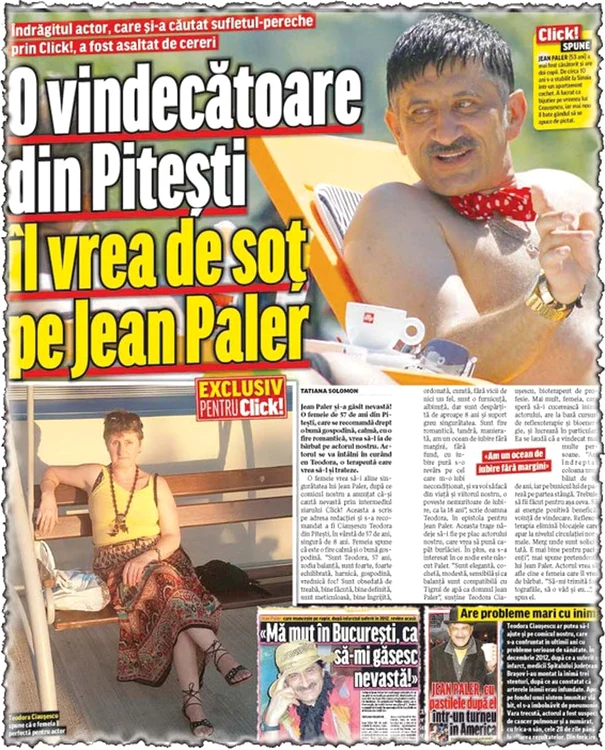 Click! a scris despre povestea lui Jean Paler