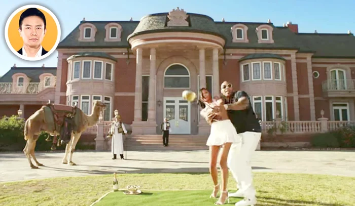 Rapper-ul Flo Rida, în faţa casei lui Mr. Pink