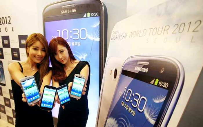 Samsung Galaxy S III s-a vândut în 20 de milioane de unităţi din mai 2012 FOTO Mediafax AFP