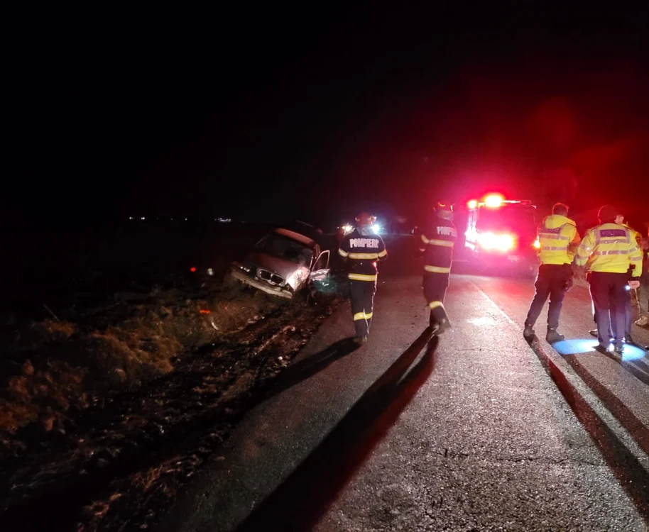 Trei mașini au fost implicate. FOTO IPJ Giurgiu