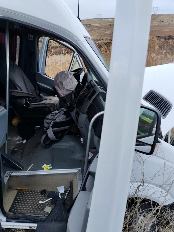 Accidentul a avut loc pe DN22 FOTO: ISU Constanța
