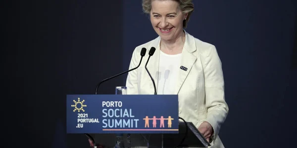 Ursula von der Leyen la summitul social de la Porto FOTO EPA-EFE