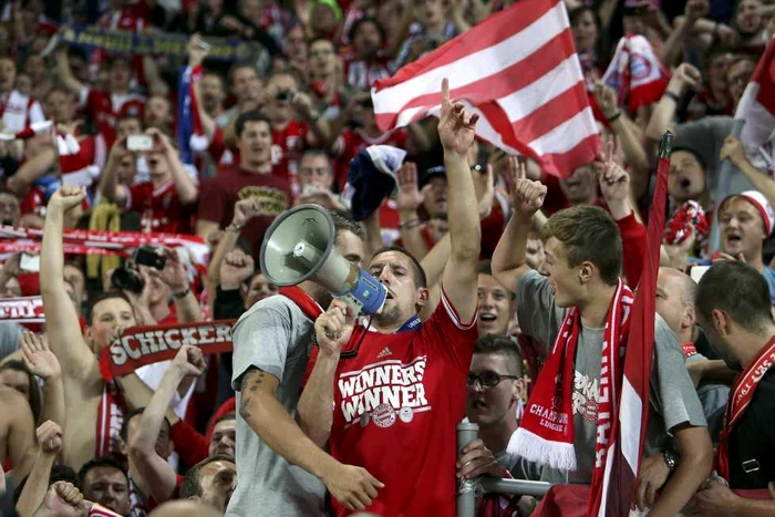 Ribery, printre suporterii lui Bayern Munchen FOTO Reuters