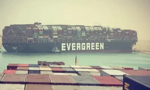 VIDEO // Cum a fost repus pe linia de plutire gigantul cargobot care a blocat Canalul Suez png