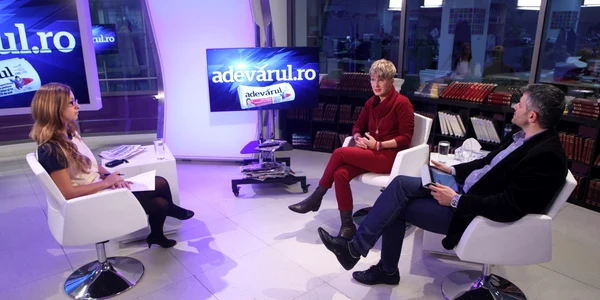 Sorin Mierlea şi Simona Tivadar la Adevarul Live FOTO Sever Gheorghe 
