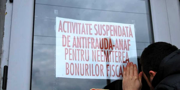 activitate suspendata anaf. FOTO