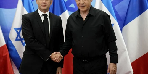 Emmanuel Macron si Benjamin Netanyahu FOTO EPA EFE jpg